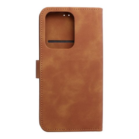 Etui z klapką na Oppo Reno 14 / 14F Tender Book brązowe