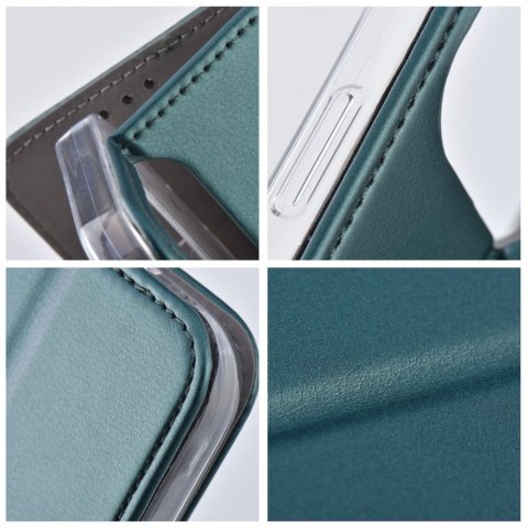 Etui z klapką na Oppo Reno A5 PRO 5G Smart Magneto ciemnozielone