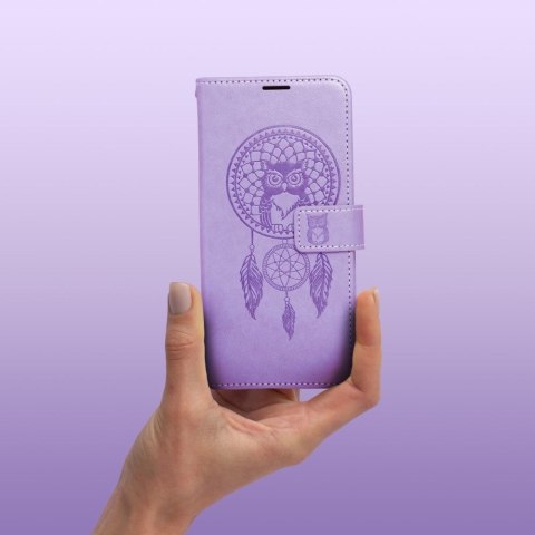 Etui z klapką na Samsung A05s Mezzo Book łapacz snów fioletowe