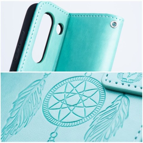 Etui z klapką na Samsung A06 Mezzo Book łapacz snów zielone