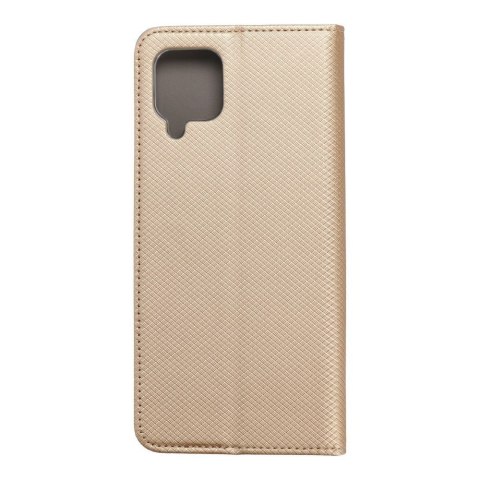 Etui z klapką na Samsung A12 / M12 Smart Case Book złote