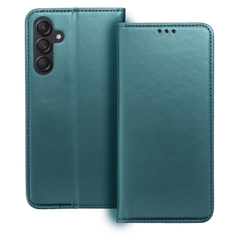 Etui z klapką na Samsung A16 Smart Magneto ciemnozielone