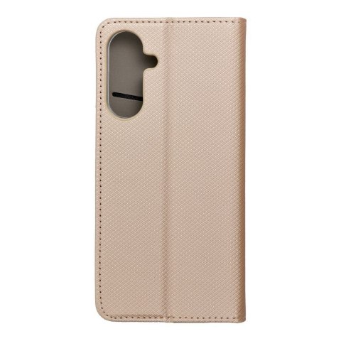 Etui z klapką na Samsung A17 Smart Case Book złote