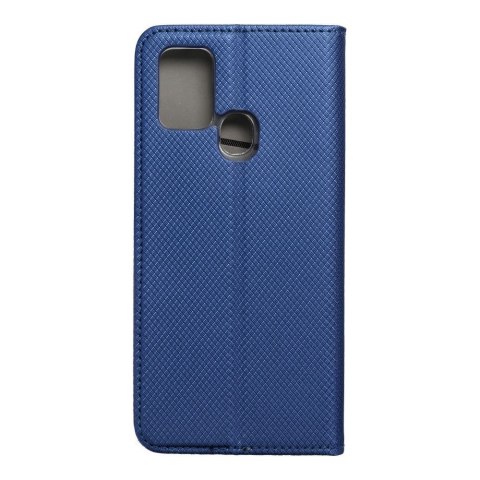 Etui z klapką na Samsung A21s Smart Case Book granatowe