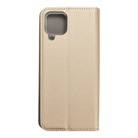 Etui z klapką na Samsung A22 4G Smart Case Book złote