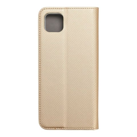 Etui z klapką na Samsung A22 5G Smart Case Book złote
