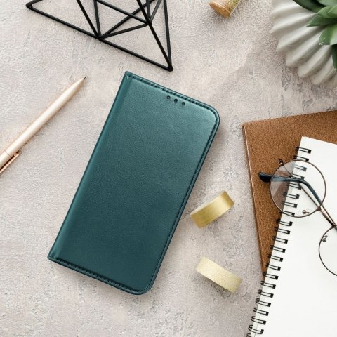 Etui z klapką na Samsung A36 Smart Magneto ciemnozielone