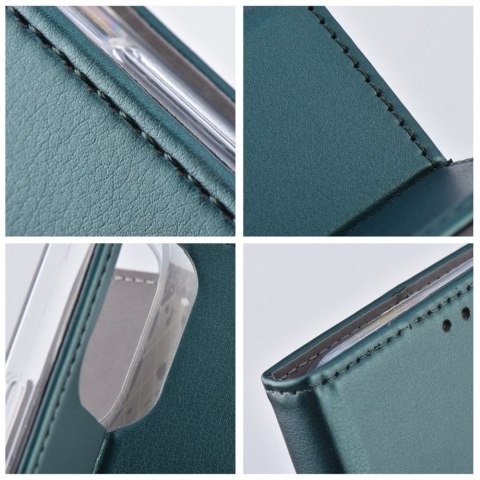 Etui z klapką na Samsung A37 Smart Magneto ciemnozielone