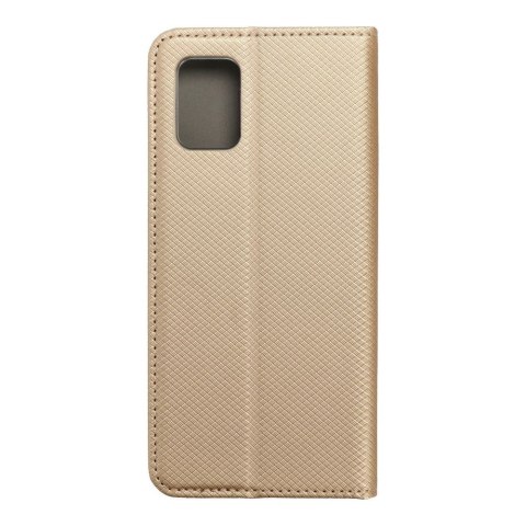 Etui z klapką na Samsung A51 5G Smart Case Book złote