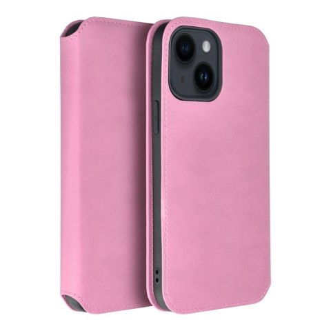 Etui z klapką na Samsung S24 FE Dual Pocket Book jasnoróżowe