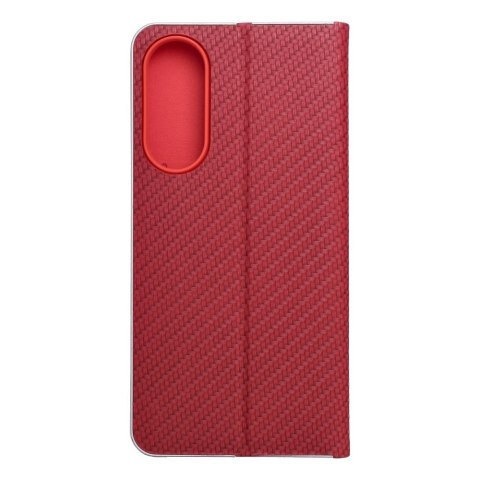 Etui z klapką na Samsung S25 EDGE Luna Book Carbon czerwone