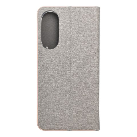 Etui z klapką na Samsung S25 EDGE Luna Book Gold srebrne