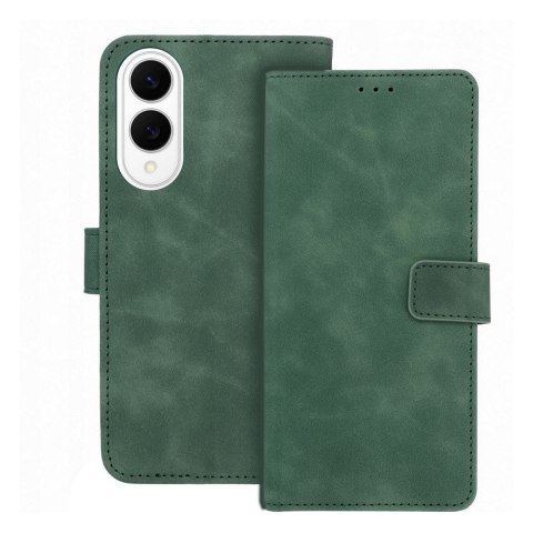 Etui z klapką na Samsung S25 EDGE Tender Book zielone
