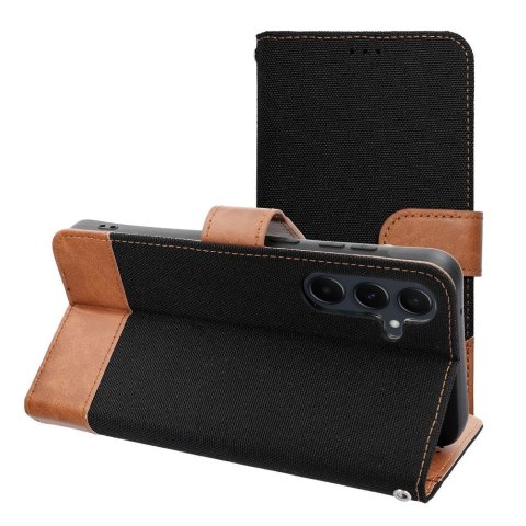 Etui z klapką na Samsung S25 Edge Jeans Book czarne