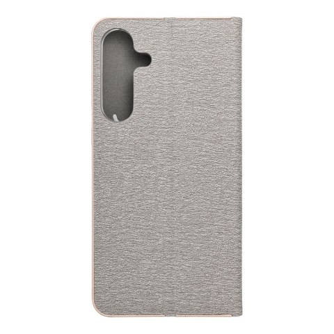 Etui z klapką na Samsung S25 FE Luna Book Gold srebrne