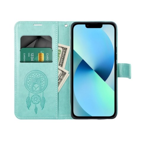 Etui z klapką na Samsung S25 FE Mezzo Book łapacz snów zielone