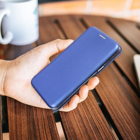 Etui z klapką na Samsung S25 PLUS Elegance Book granatowe