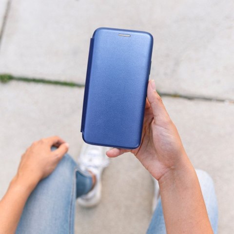 Etui z klapką na Samsung S25 PLUS Elegance Book granatowe