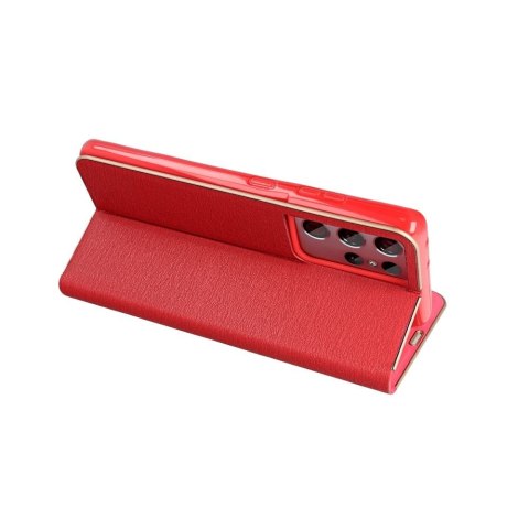 Etui z klapką na Samsung S25 PLUS Luna Book Gold czerwone