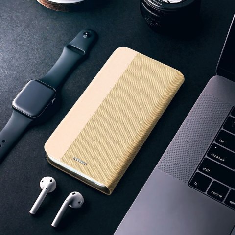 Etui z klapką na Samsung S25 PLUS Sensitive Book złote