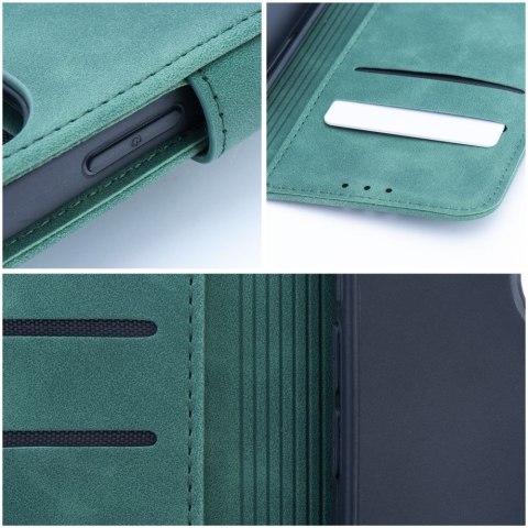 Etui z klapką na Samsung S25 PLUS Tender Book zielone