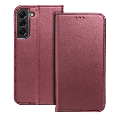 Etui z klapką na Samsung S26 EDGE Smart Magneto burgundowe