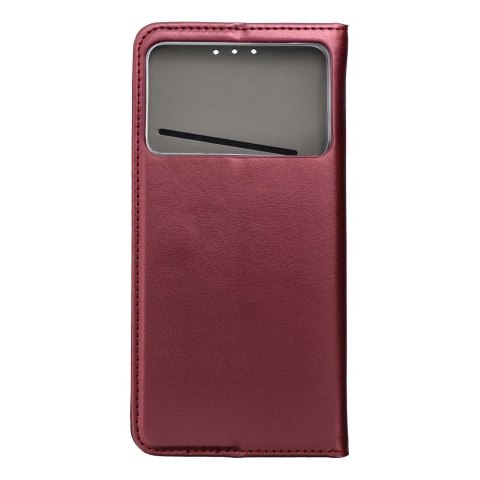Etui z klapką na Samsung S26 EDGE Smart Magneto burgundowe