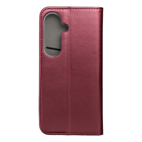 Etui z klapką na Samsung S26 Smart Magneto burgundowe