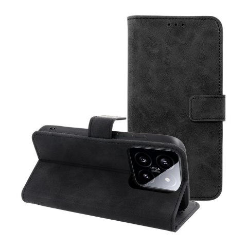 Etui z klapką na Xiaomi 14 Tender Book czarne
