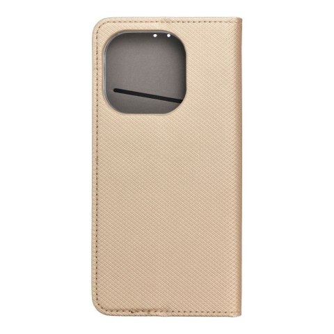 Etui z klapką na Xiaomi 15T Smart Case Book złote