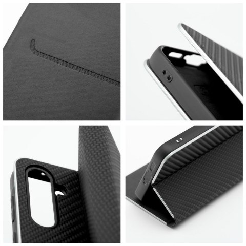 Etui z klapką na Xiaomi Redmi 14C Luna Book Carbon czarne