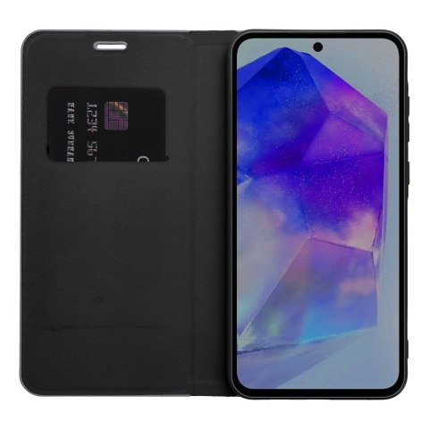 Etui z klapką na Xiaomi Redmi 14C Luna Book Carbon czarne