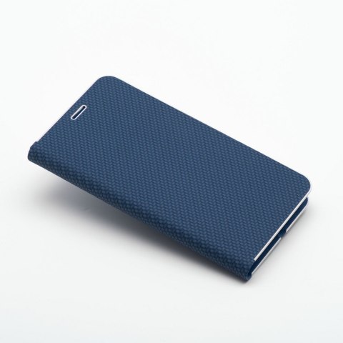 Etui z klapką na Xiaomi Redmi 14C Luna Book Carbon niebieskie