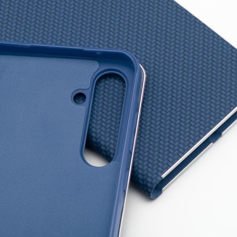Etui z klapką na Xiaomi Redmi 14C Luna Book Carbon niebieskie