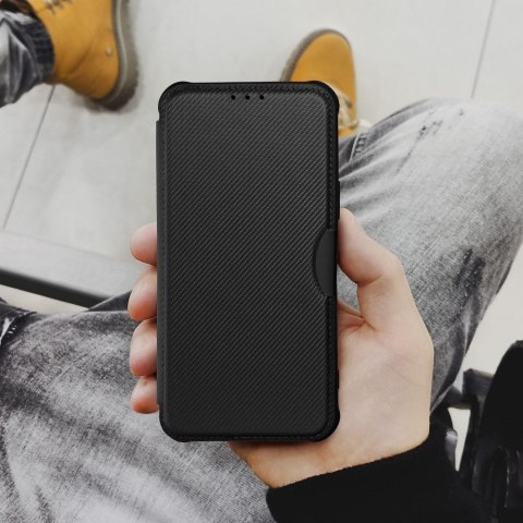 Etui z klapką na Xiaomi Redmi 14C Razor Book czarne