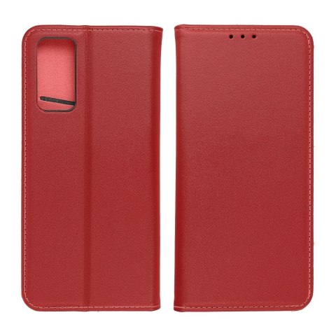 Etui z klapką na Xiaomi Redmi 14C Smart Pro Book skórzane bordowe