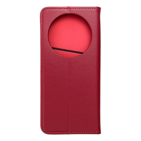 Etui z klapką na Xiaomi Redmi 14C Smart Pro Book skórzane bordowe