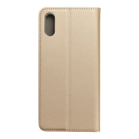 Etui z klapką na Xiaomi Redmi 9A Smart Case Book złote