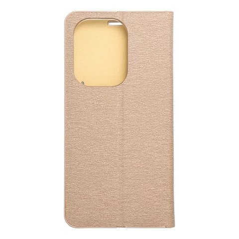 Etui z klapką na Xiaomi Redmi NOTE 13 PRO 4G / POCO M6 PRO 4G Luna Book Gold złote
