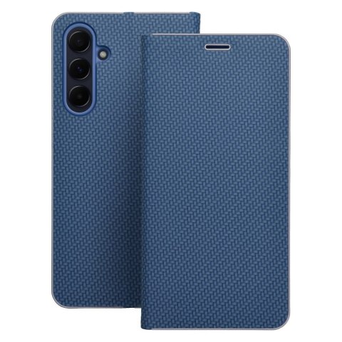 Etui z klapką na Xiaomi Redmi NOTE 13 PRO 4G / Poco M6 PRO 4G Luna Book Carbon niebieskie