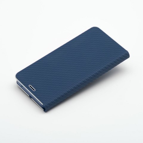 Etui z klapką na Xiaomi Redmi NOTE 13 PRO 4G / Poco M6 PRO 4G Luna Book Carbon niebieskie