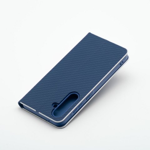 Etui z klapką na Xiaomi Redmi NOTE 13 PRO 4G / Poco M6 PRO 4G Luna Book Carbon niebieskie