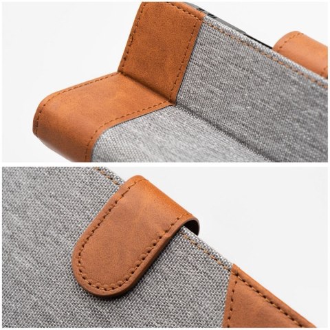 Etui z klapką na Xiaomi Redmi NOTE 14 4G (GLOBAL - 163,25mm x 76,55mm x 8,16mm) Jeans Book szare