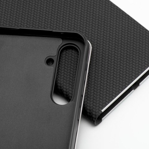 Etui z klapką na Xiaomi Redmi NOTE 14 4G (GLOBAL - 163,25mm x 76,55mm x 8,16mm) Luna Book Carbon czarne