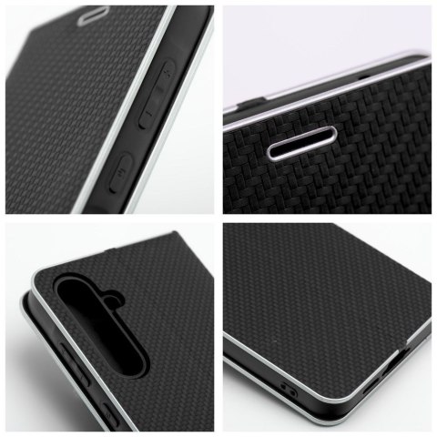 Etui z klapką na Xiaomi Redmi NOTE 14 4G (GLOBAL - 163,25mm x 76,55mm x 8,16mm) Luna Book Carbon czarne