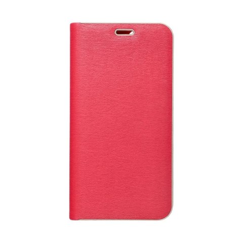 Etui z klapką na Xiaomi Redmi NOTE 14 4G (GLOBAL - 163,25mm x 76,55mm x 8,16mm) Luna Book Gold czerwone