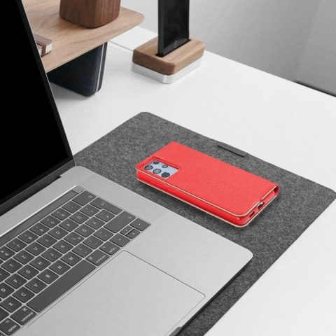 Etui z klapką na Xiaomi Redmi NOTE 14 4G (GLOBAL - 163,25mm x 76,55mm x 8,16mm) Luna Book Gold czerwone