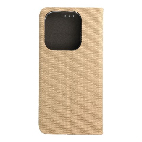 Etui z klapką na Xiaomi Redmi NOTE 14 5G Sensitive Book złote