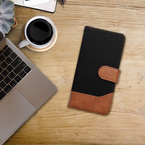 Etui z klapką na Xiaomi Redmi NOTE 14 PRO 4G Jeans Book czarne
