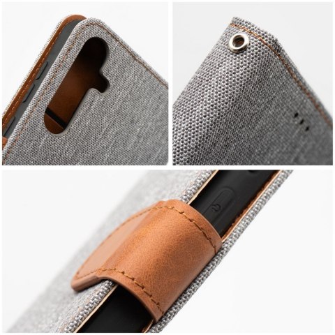 Etui z klapką na Xiaomi Redmi NOTE 14 PRO 4G Jeans Book szare